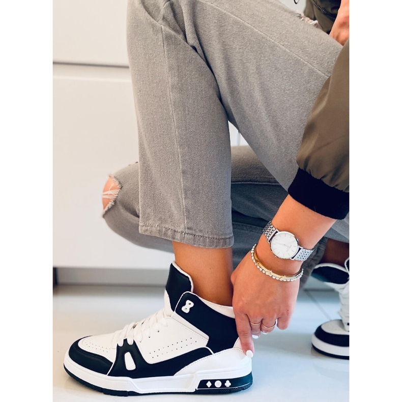 PA1 Liam sorte ankelsneakers hvid 2