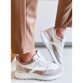PA1 Nimue Khaki trænere beige 1