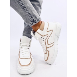 Leia WHITE / BEIGE high-top sneakers hvid 2