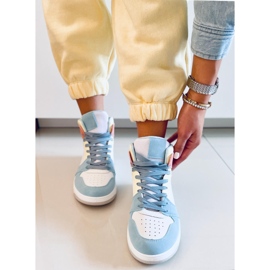 PA1 Dorcas blå ankelhøje sneakers hvid flerfarvet 3