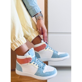 PA1 Dorcas blå ankelhøje sneakers hvid flerfarvet 1