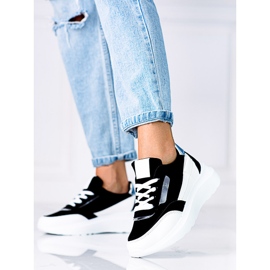 Shelovet sorte og hvide sneakers til kvinder 1