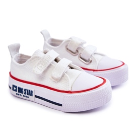 Børnetøjssneakers med velcro Big Star KK374085 Hvid 7