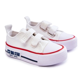 Børnetøjssneakers med velcro Big Star KK374085 Hvid 1