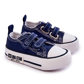 Børnetøjssneakers med velcro Big Star KK374075 Marineblå 6