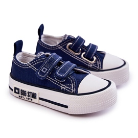 Børnetøjssneakers med velcro Big Star KK374075 Marineblå 1