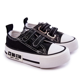 Børnetøjssneakers med velcro Big Star KK374074 Sort-Hvid 7
