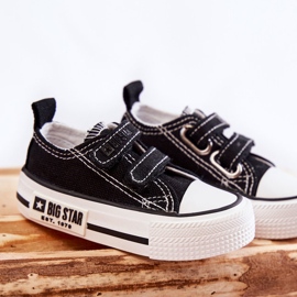 Børnetøjssneakers med velcro Big Star KK374074 Sort-Hvid 6