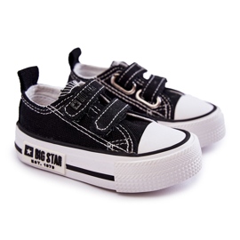 Børnetøjssneakers med velcro Big Star KK374074 Sort-Hvid 1