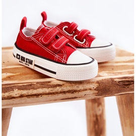 Børnetøjssneakers med velcro Big Star KK374076 Rød 1