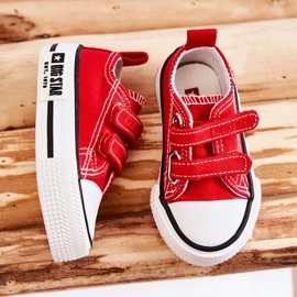 Børnetøjssneakers med velcro Big Star KK374076 Rød 4