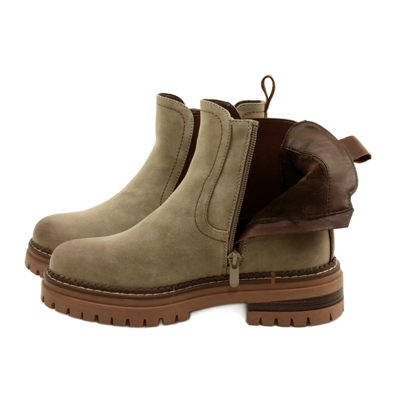 Evento Women's Boots Isoleret med KHAKI 22BT35-5038 beige 5
