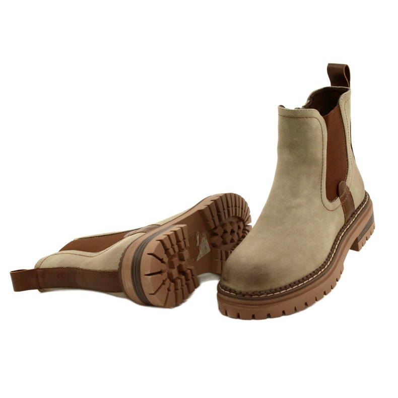 Evento Women's Boots Isoleret med KHAKI 22BT35-5038 beige 4