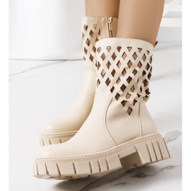 Creme Dinah støvler beige 2