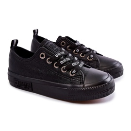 Børne læder sneakers Big Star KK374057 Sort 1