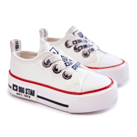 Børne læder sneakers Big Star KK374040 Hvid 6