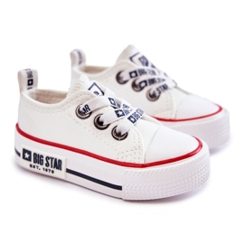 Børne læder sneakers Big Star KK374040 Hvid 1