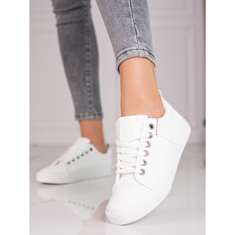 Dame Big Star sneakers KK274005 hvid 1