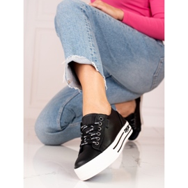Big Star KK274015 sneakers til kvinder sort 1