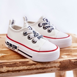 Børne læder sneakers Big Star KK374040 Hvid 2