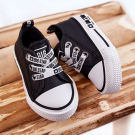Børne lædersneakers Big Star KK374041 Sort-Hvid 5