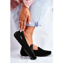 EVE Kvinder sorte loafers ruskind Morreno 2