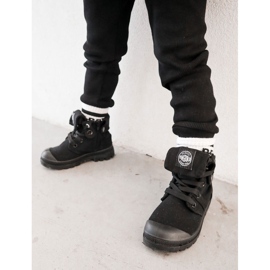 PA1 Børne høj-top sneakers sort Tobby 1