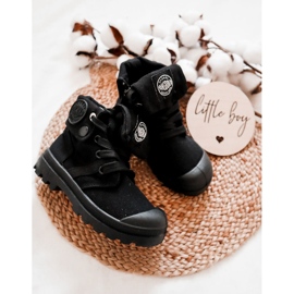 PA1 Børne høj-top sneakers sort Tobby 2