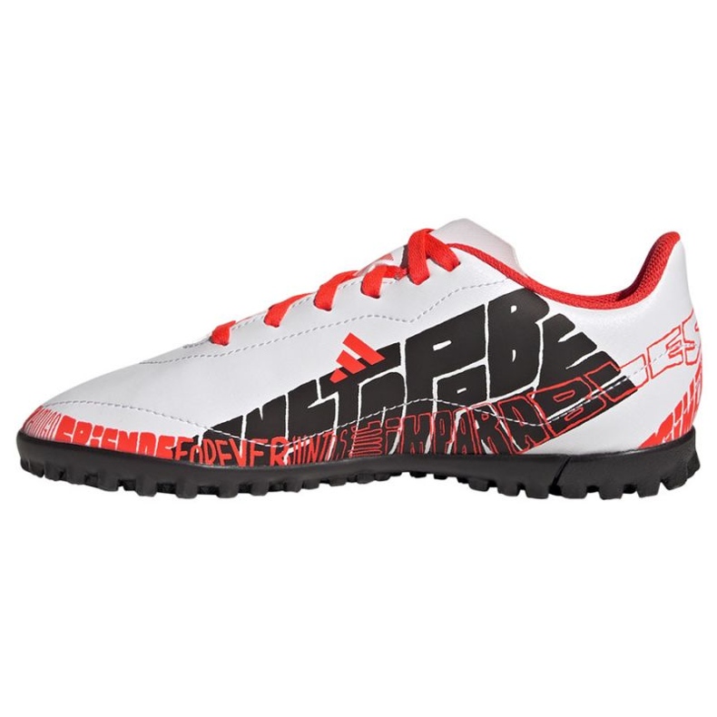 Adidas X Speedportal.4 Messi Tf Jr GW8402 fodboldstøvler hvid hvid 1