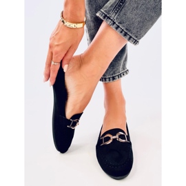 Catalina Black dame loafers sort 1