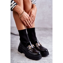 FE1 Damestøvler med en sok Slip-on Sort Sofia 2