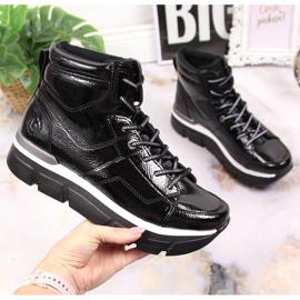 Sorte Bugatti platform sneakers til kvinder 1