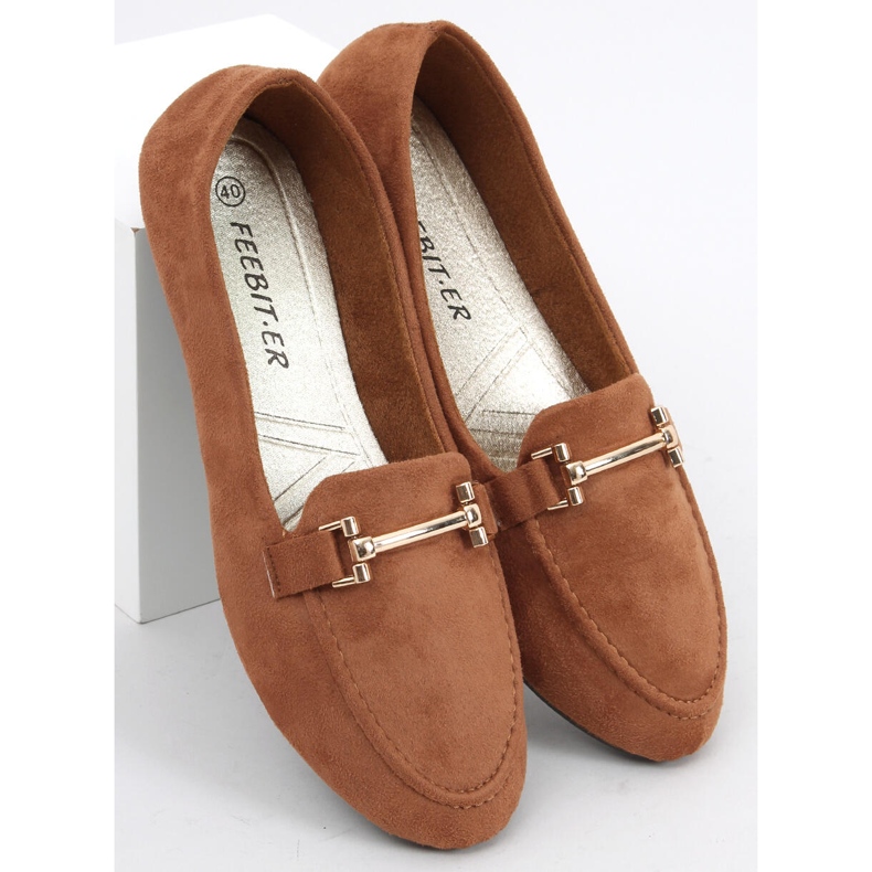 Kubra Camel dame loafers brun 2