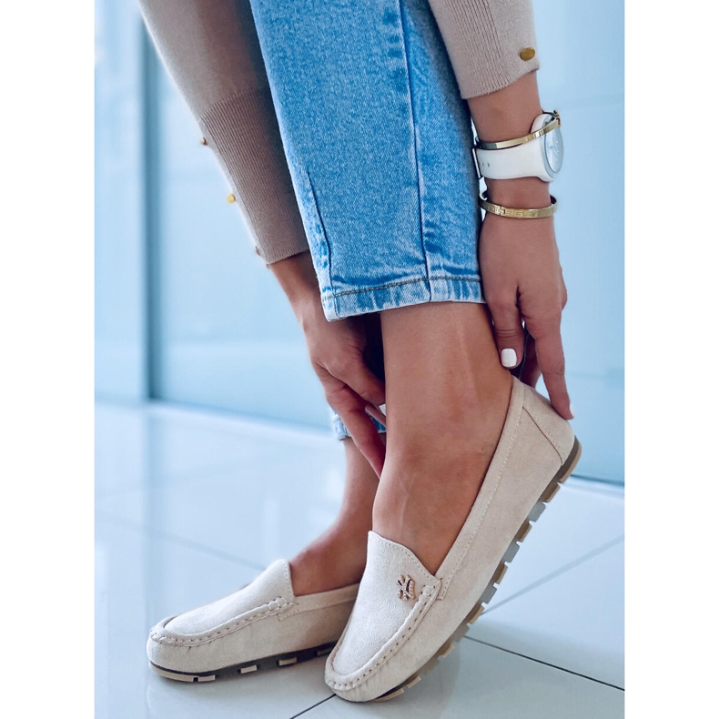 PA1 Sekue beige loafers til kvinder 1