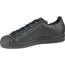 Adidas Superstar Jr FU7713 sko sort grå 1