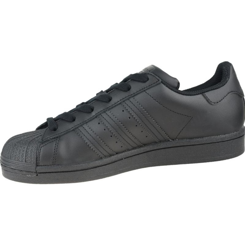 Adidas Superstar Jr FU7713 sko sort grå 1