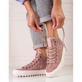 Big Star EE274113 sneakers til kvinder lyserød 1