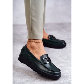 Sergio Leone Loafers på platformen Grøn Kjersti 1