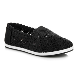Seastar Sorte Lace Slipons 1