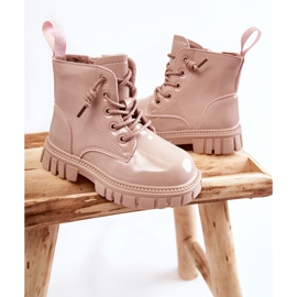 Lakerede Varme Støvler Lys Beige Heidi 2