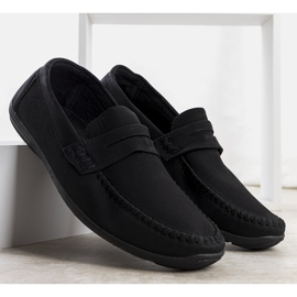 Black Pearse loafers til mænd sort 1