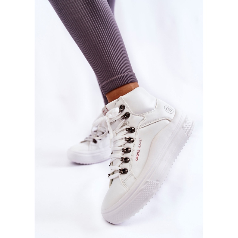 Kvinders høje sneakers Cross Jeans KK2R4028C Hvid 1