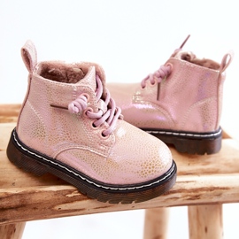 PA1 Børns varme støvler med lynlås Pink Betsy lyserød 2