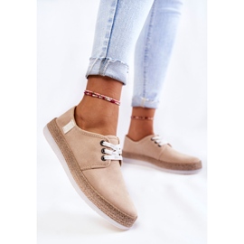 Dame Low Sneakers Memory Foam System Big Star Beige KK276005 1