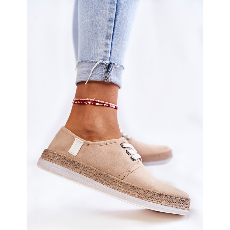 Dame Low Sneakers Memory Foam System Big Star Beige KK276005 2