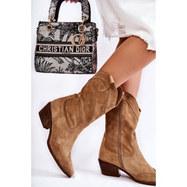 Lewski Shoes Ruskindsstøvler Cowboystøvler Lewski Sko 3198 Beige 2