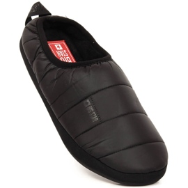 Black Big Star KK274604 isolerede elastiske hjemmesko sort 1