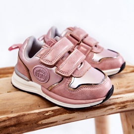 Børnesportssko Velcro Memory Foam System Big Star KK374180 Pink lyserød 1