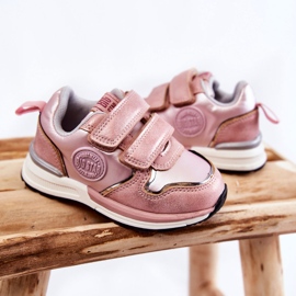 Børnesportssko Velcro Memory Foam System Big Star KK374180 Pink lyserød 2
