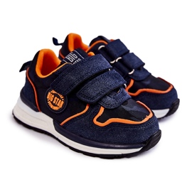 Børnesportssko Velcro Memory Foam System Big Star KK374183 Marineblå 1